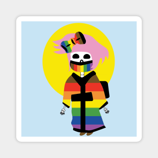 Pride Geisha with Mask Magnet