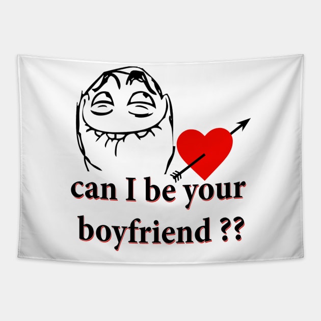 Can i be your boyfriend ?? Tapestry by  Memosh Everything 