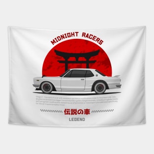 Tuner White Hakosuka JDM Tapestry