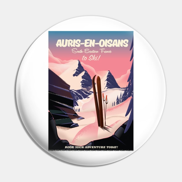 AURIS-EN-OISANS french ski poster Pin by nickemporium1