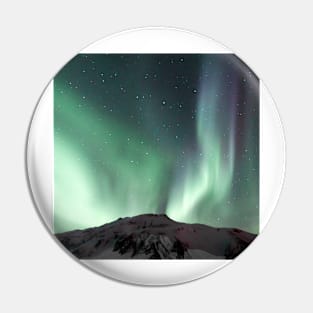 Colorful Northern Lights Aurora in Iceland Pin