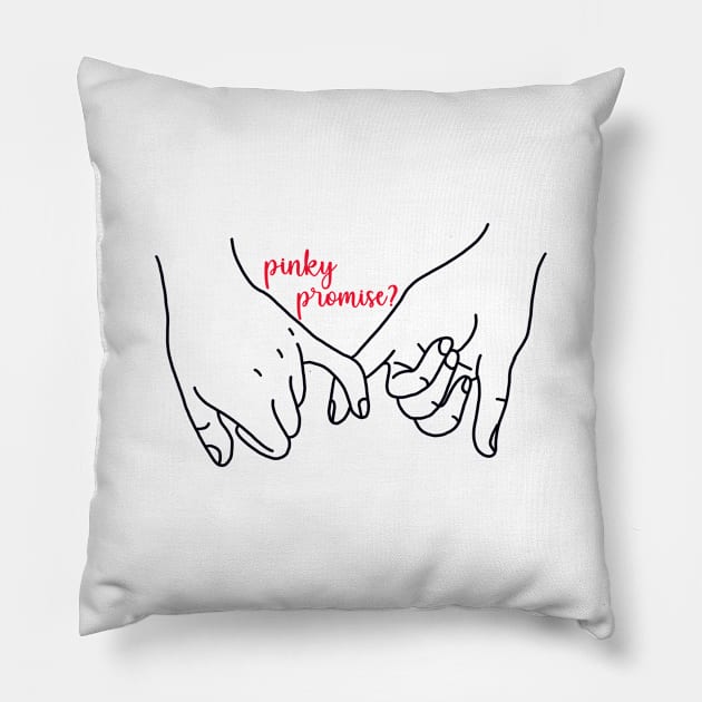 Pinky Promise? Pillow by maddie55meadows