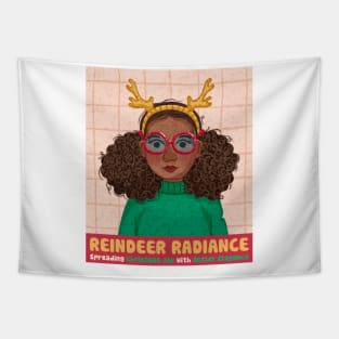 Reindeer Radiance Tapestry