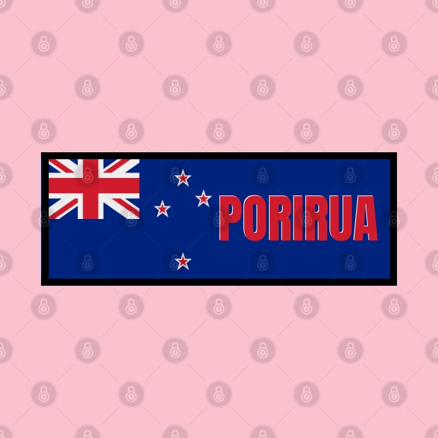 Porirua City in New Zealand Flag by aybe7elf