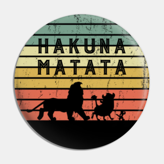 Vintage Retro Sunset Disneyland Lion King Hakuna Matata Hakuna