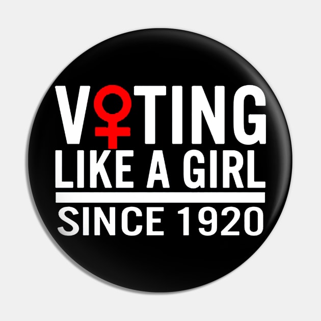 Voting like a Girl Since 1920 Pin by eraillustrationart