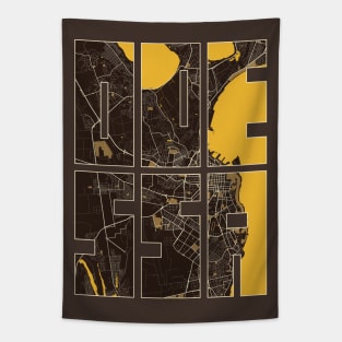 Odessa, Ukraine City Map Typography - Pastel Tapestry