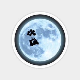 Flying to the Moon Pakistani Rickshaw Magnet