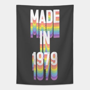 MADE IN 1979 / Birthday Typography Gift Design Tapestry