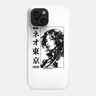 Japanese Cyberpunk Anime Girl Techwear 4 Phone Case