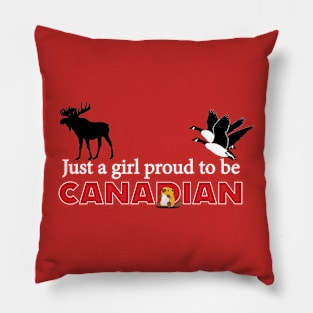 Proud Canadian Girl Pillow