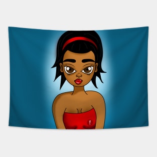 cute brown girl Tapestry