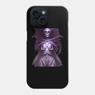 purple skeleton girl Phone Case