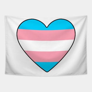 Trans Pride Heart Tapestry