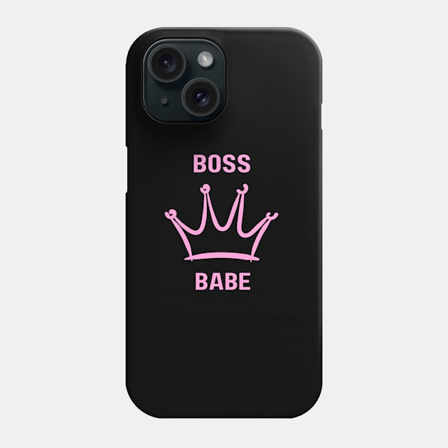 "Pink Power: Boss Babe Edition" Phone Case by Girljunk