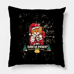 kitty cristmas Pillow