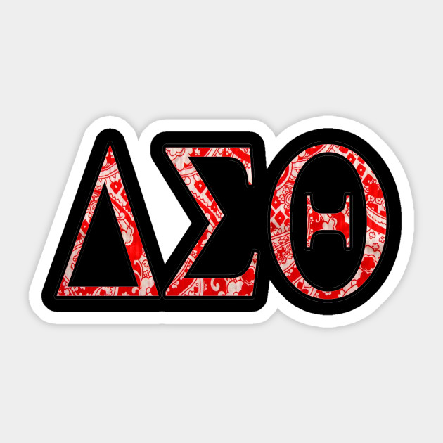 Dst Retro Floral Print Greek Letters Delta Sigma Theta Gifts Sticker Teepublic