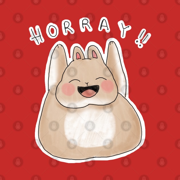 HORRAY ! Happy Fat Bunny _ Bunniesmee by GambarGrace