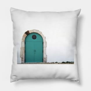 Magazine door - Fortaleza de Sagres, Portugal Pillow