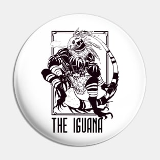 Valeria - THE IGUANA (WHITE BG) Pin