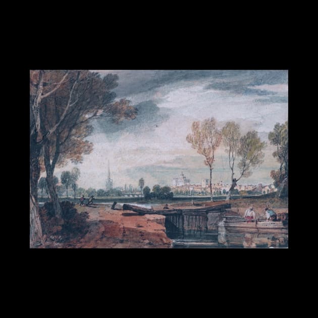 Abingdon from the Thames Navigation, 1804 by Art_Attack