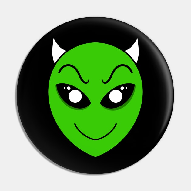 Evil Alien Emoji Pin by Kcinnik