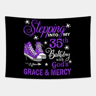 Stepping Into My 35th Birthday With God's Grace & Mercy Bday Tapestry