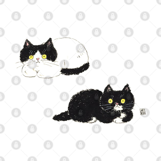 Yin yang cats by colorofmori