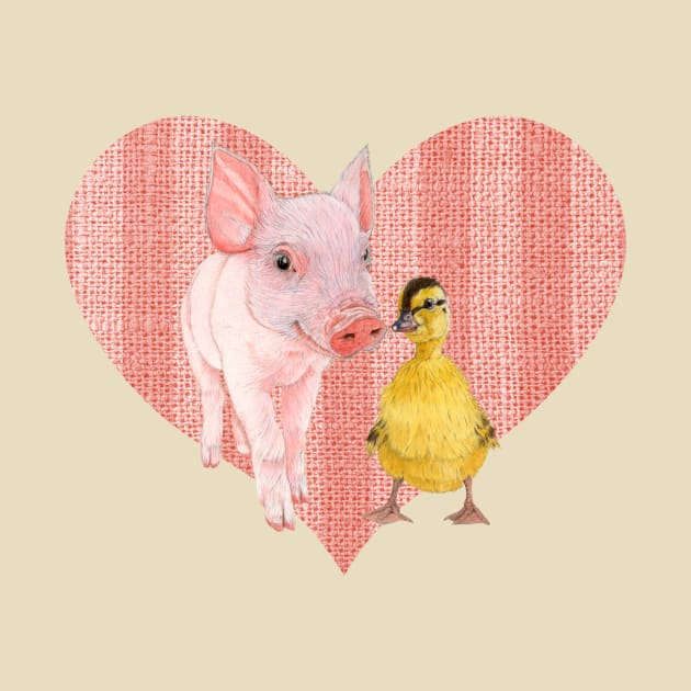 Two friends, one heart by Patrizia Donaera Illustration