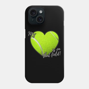 Tennis Heart On Field Phone Case