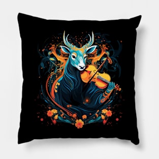 Antelope Playing Violin Pillow