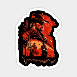 Red Dead Redemption 2 Crowboy T-shirt & Accessories gaming Gift ideas Magnet