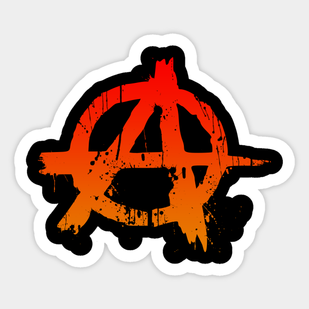 Anarchy Color Splatter - Anarchy - Sticker