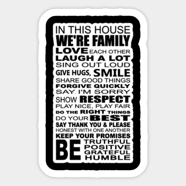 House Rules House Rules Sticker Teepublic