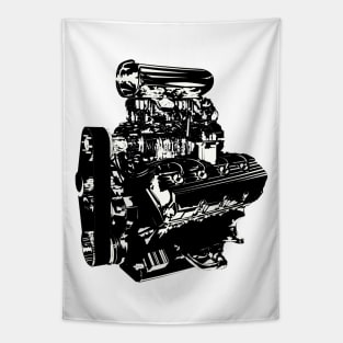 Hemi B&W Tapestry