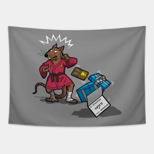 Funny Death Threat Gift Rat Master Cartoon Tapestry