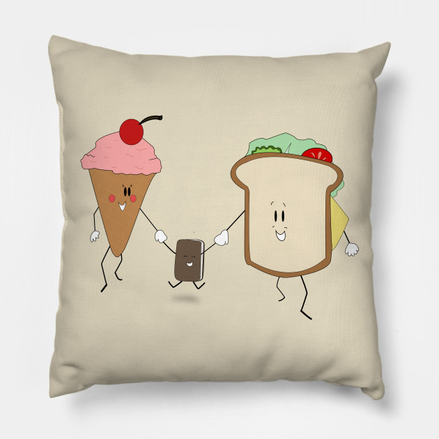 Ice Cream Sandwich Cute Pillow Teepublic