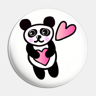Panda Love Pin