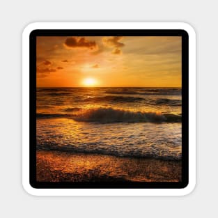 Beautiful Beach Sunset Magnet