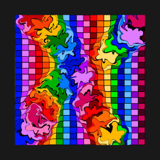 Rainbow Abstract Art by Orchid 2 T-Shirt