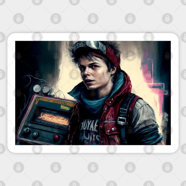 Back to the future Marty McFly - Marty Mcfly - Sticker