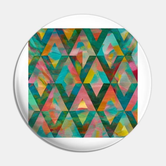 Argyle Abstract Pin by DANAROPER