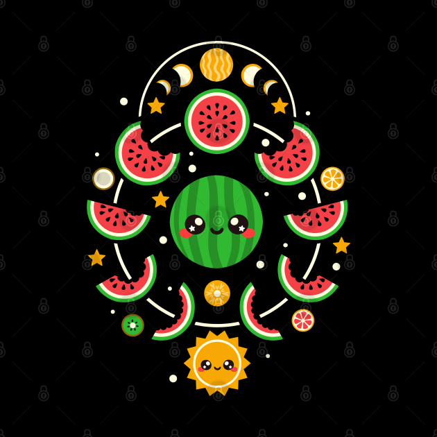 Watermelon moon phases by NemiMakeit