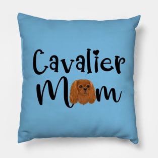 Ruby Cavalier King Charles Spaniel Mom Pillow