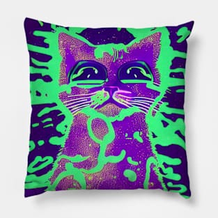 Trippy Cat Pillow