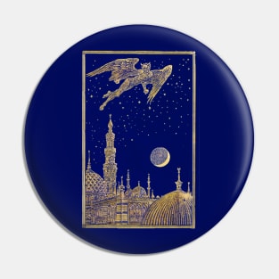 A demon flying at night Pin