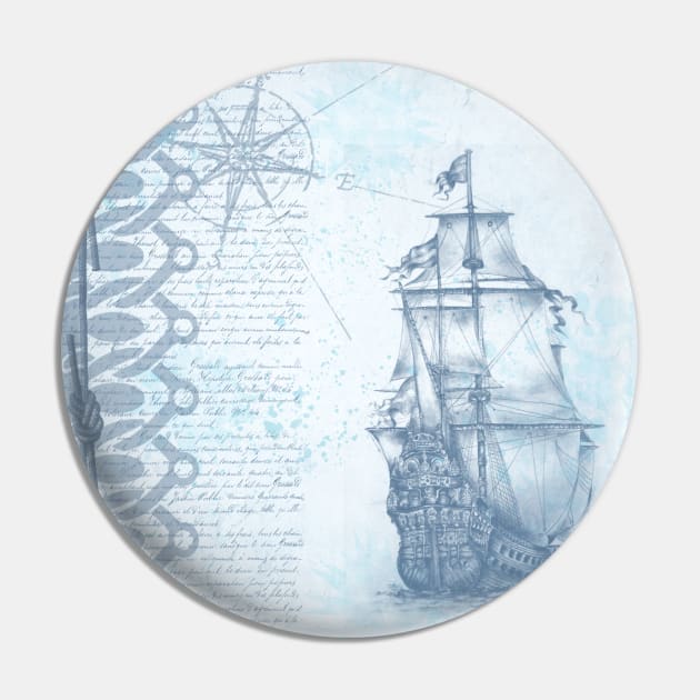 Sailing Ship Pin by Unicorno