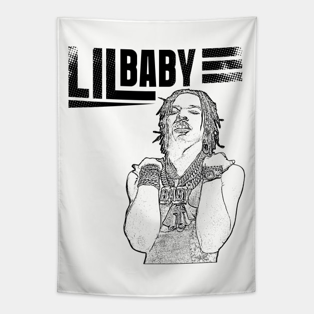 Lil Baby // Hip hop Tapestry by Degiab