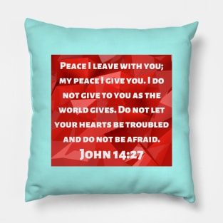 Bible Verse John 14:27 Pillow