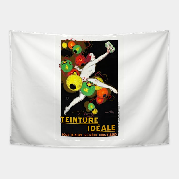 Teinture Idéale France Vintage Poster 1928 Tapestry by vintagetreasure